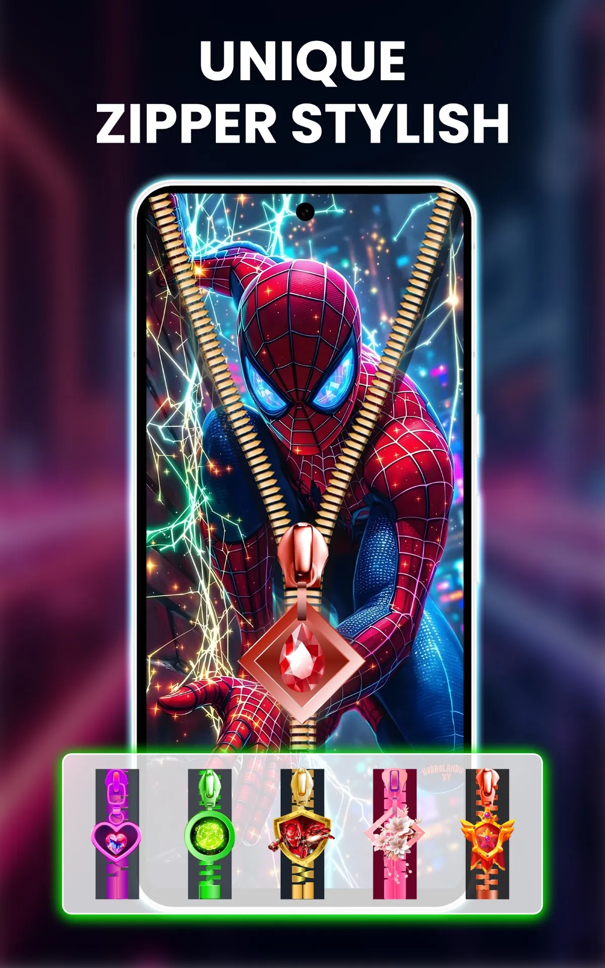 Zipper Lock Screen - Wallpaper | Indus Appstore | Screenshot