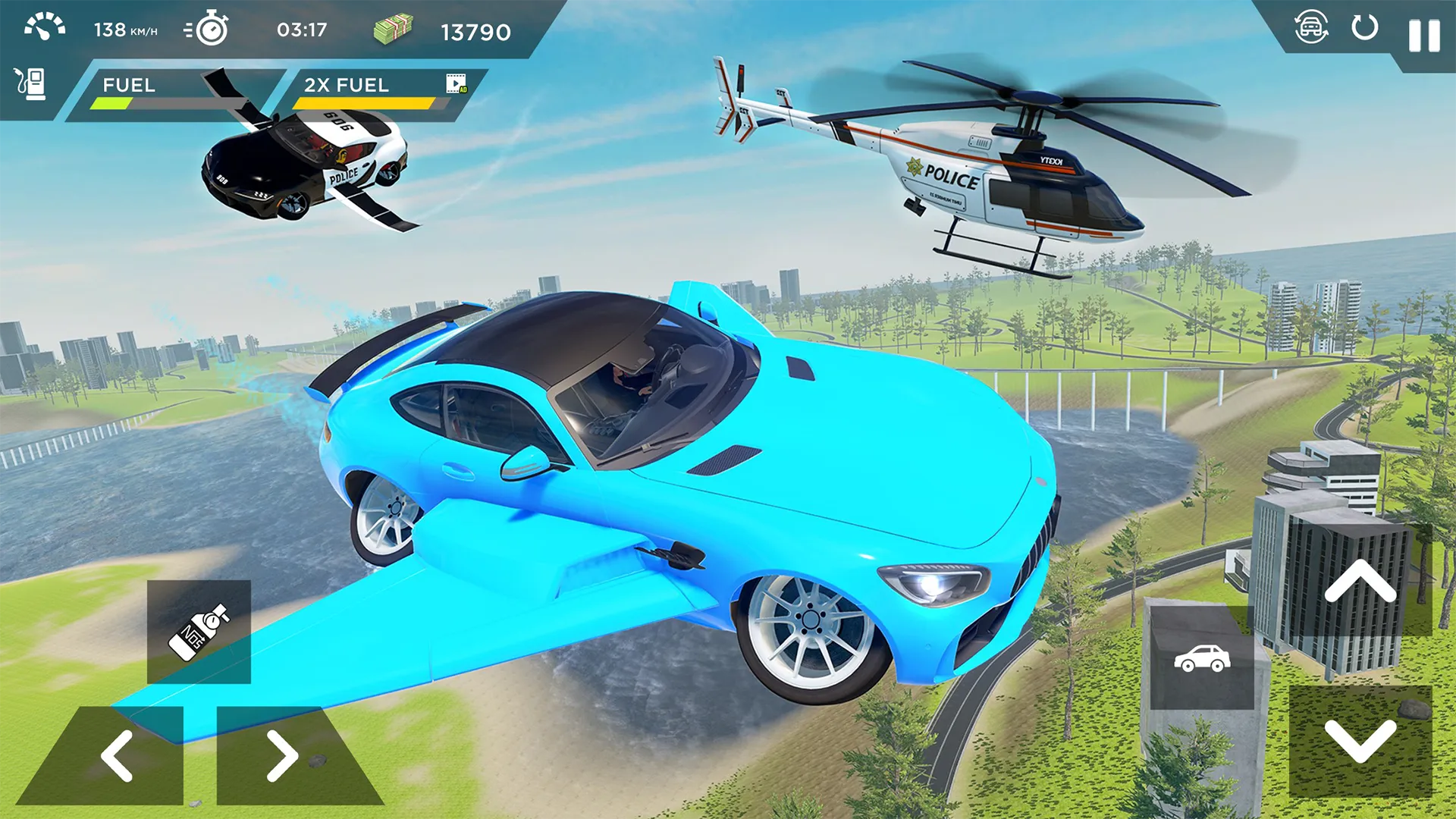 Real Sports Flying Car 3d | Indus Appstore | Screenshot