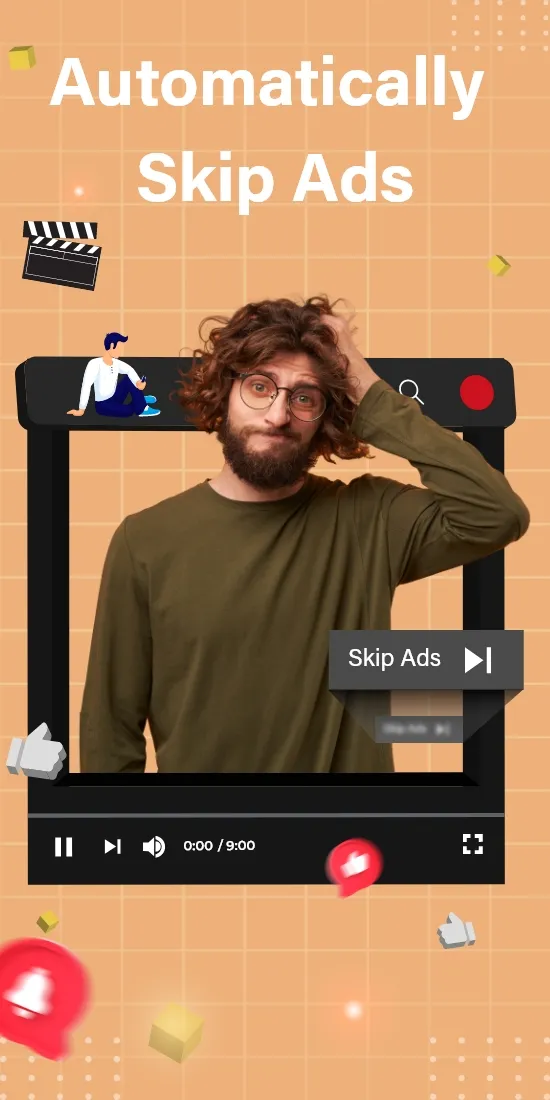 Skip Ads: Auto Skip Video Ads | Indus Appstore | Screenshot