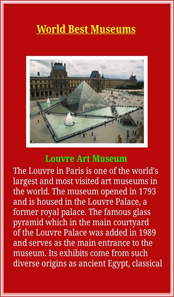 Museum World | Indus Appstore | Screenshot