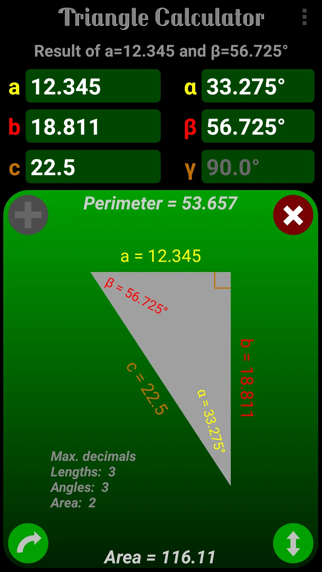 Triangle Calculator | Indus Appstore | Screenshot