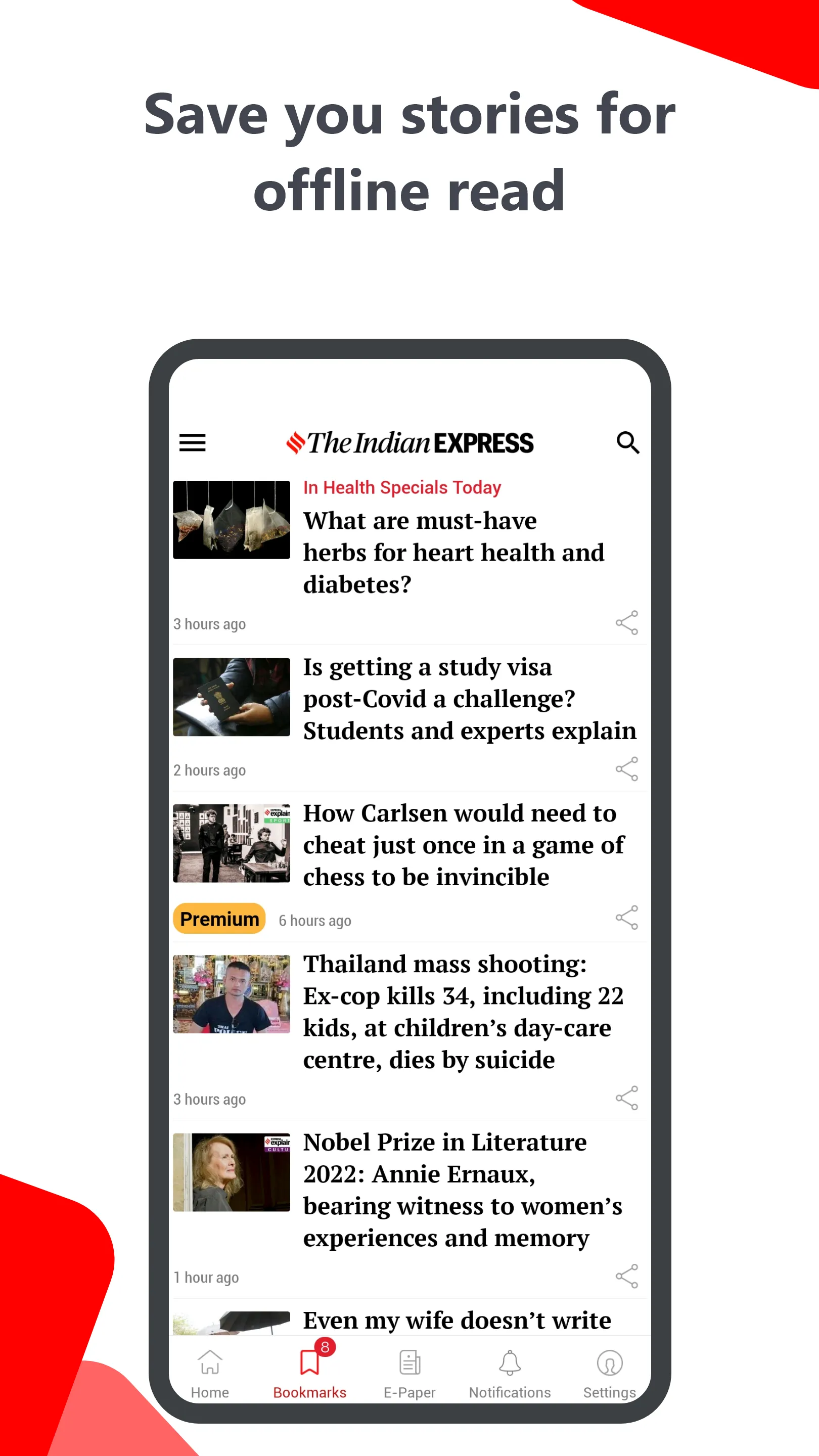 Indian Express News + Epaper | Indus Appstore | Screenshot