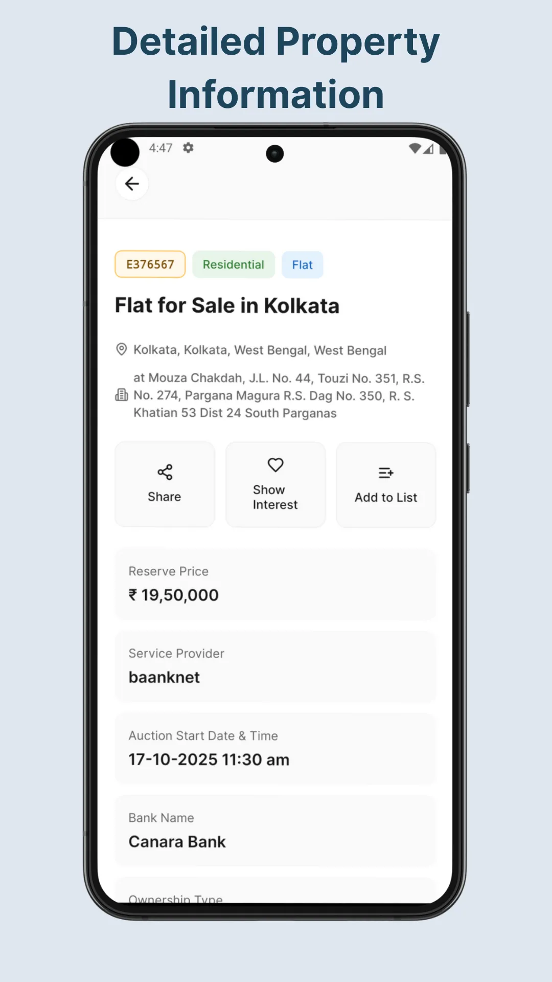 Bank auction & NPA properties | Indus Appstore | Screenshot