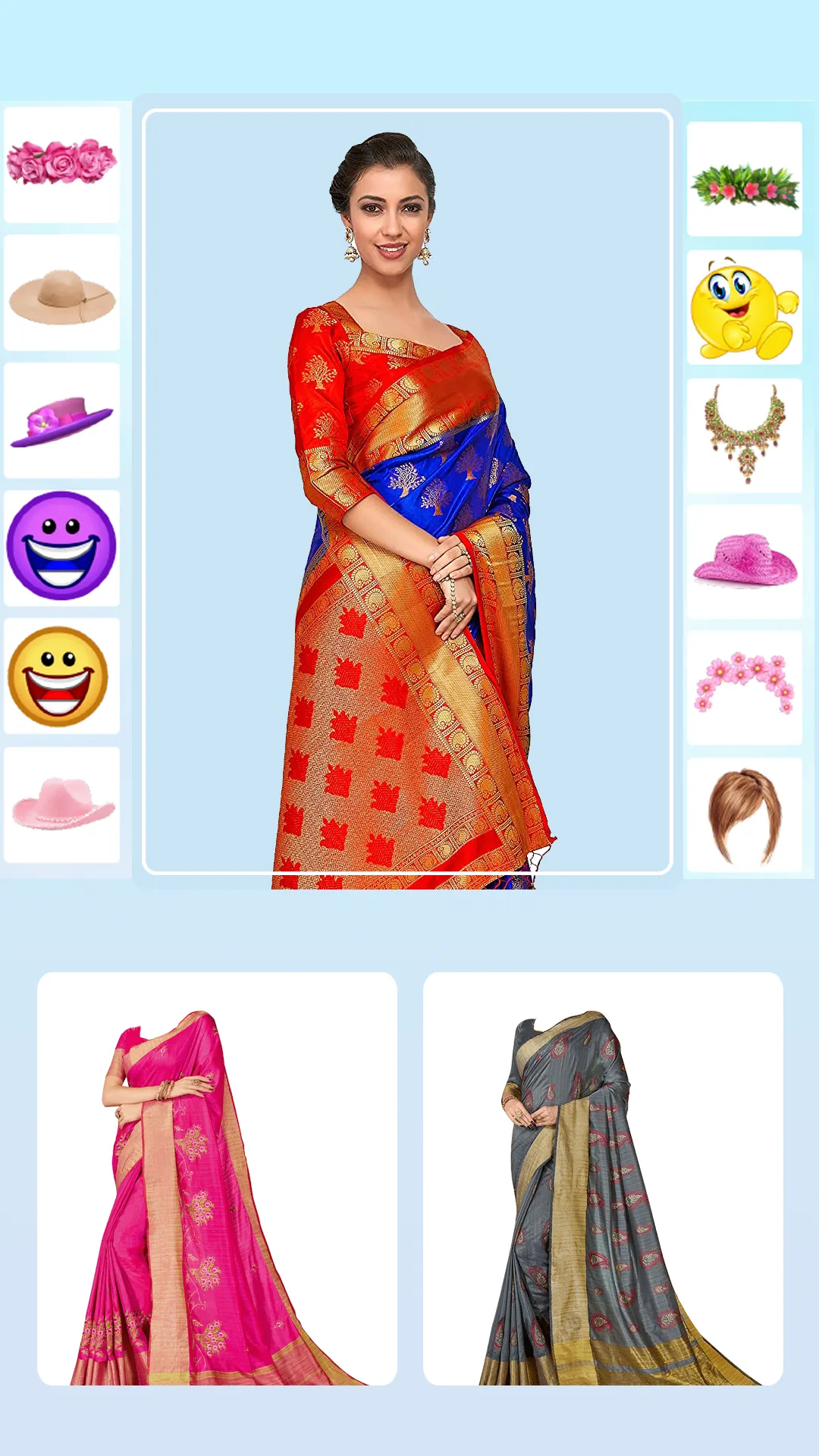 Women Fancy Saree Photo Suit | Indus Appstore | Screenshot