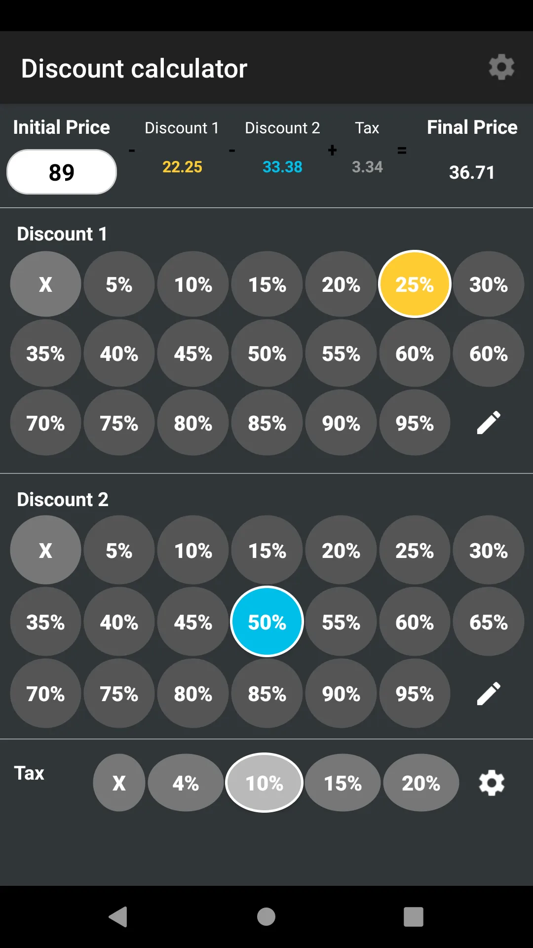 Discount Calculator | Indus Appstore | Screenshot