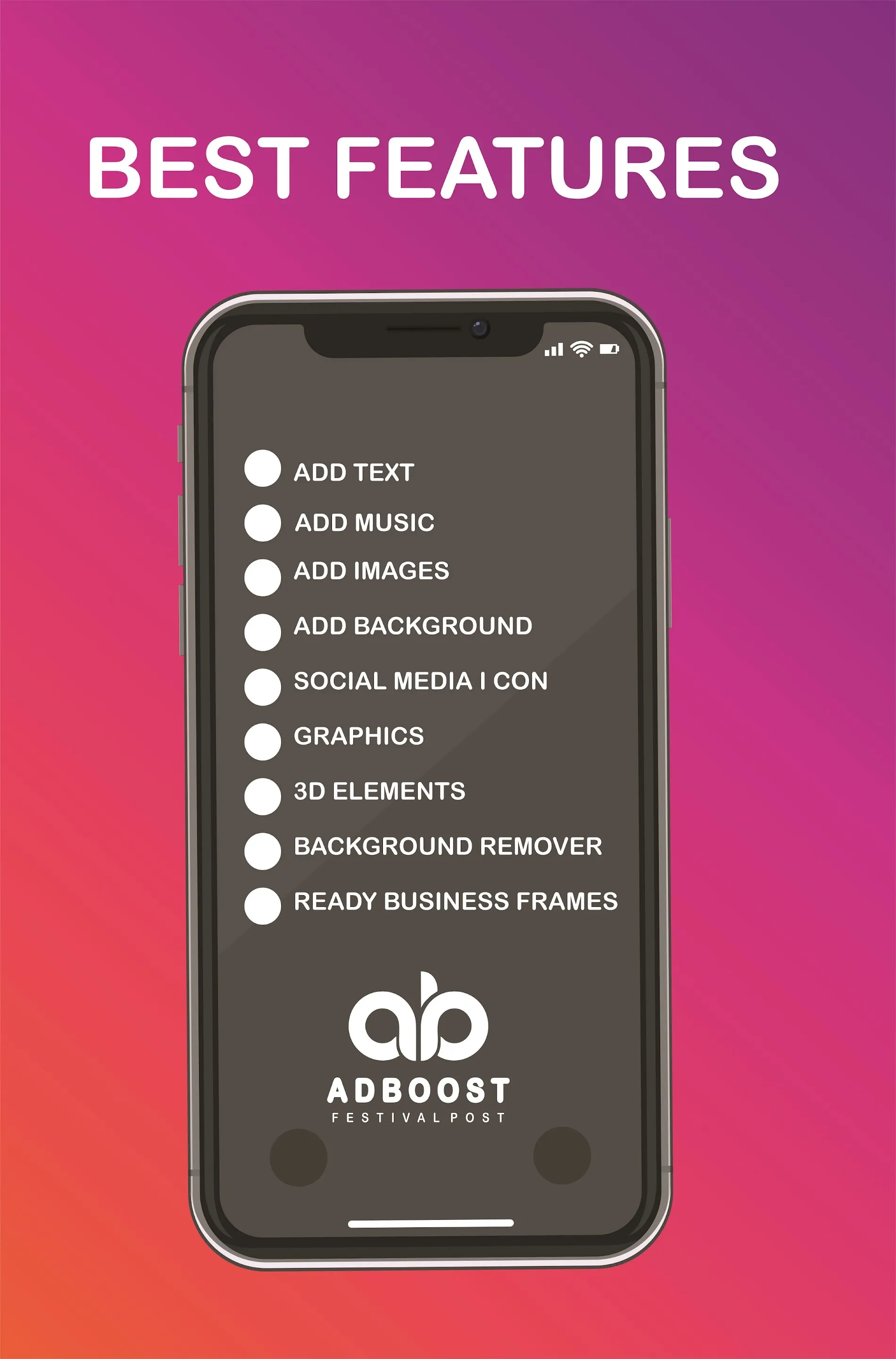 AD Boost | Festival Post Maker | Indus Appstore | Screenshot