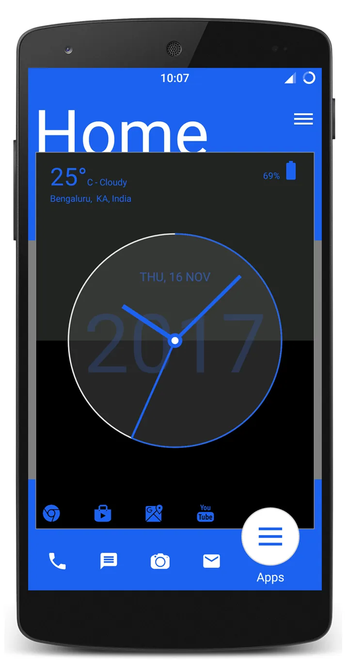 Analog Clock Launcher -Applock | Indus Appstore | Screenshot