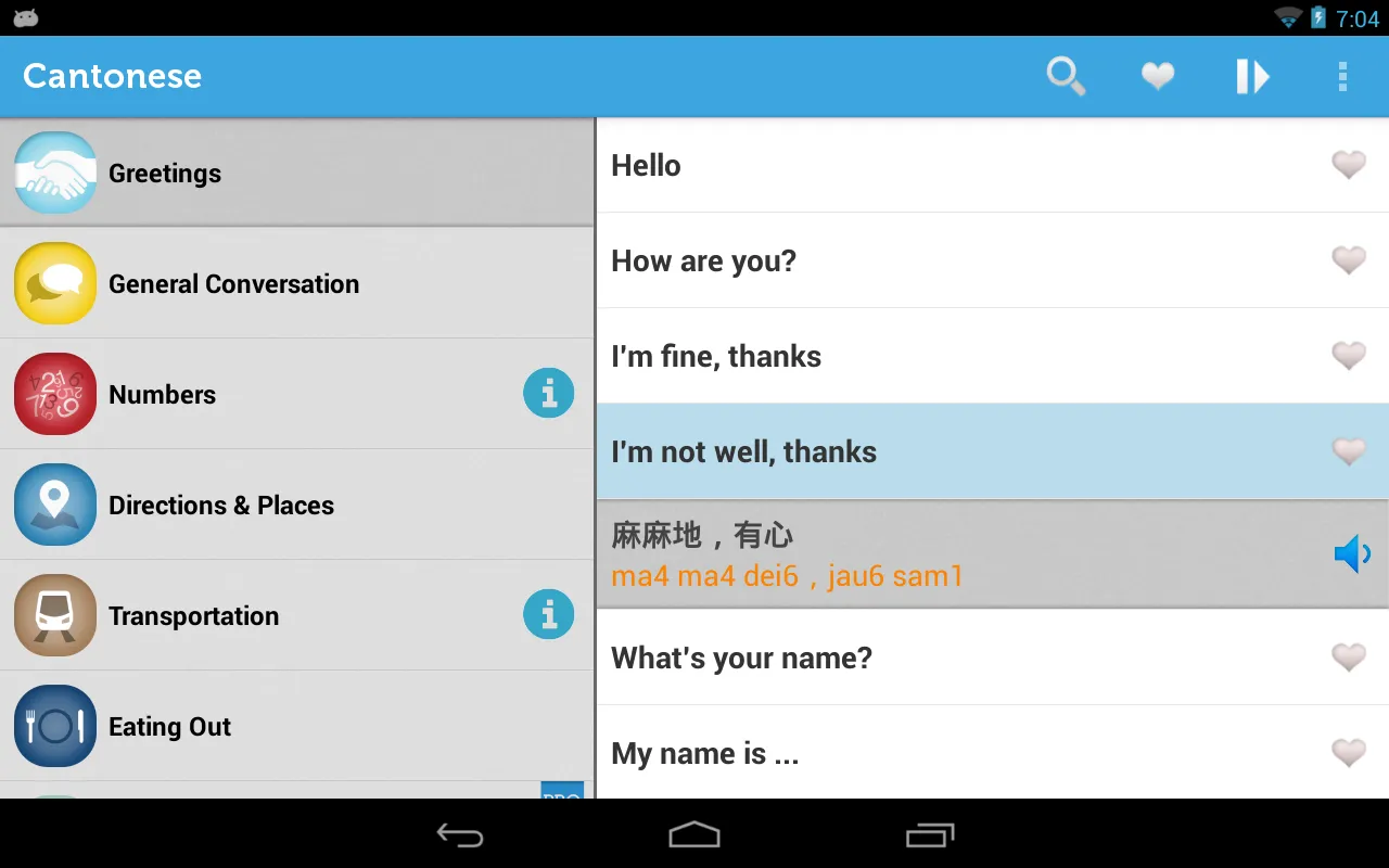 Learn Cantonese Phrasebook | Indus Appstore | Screenshot