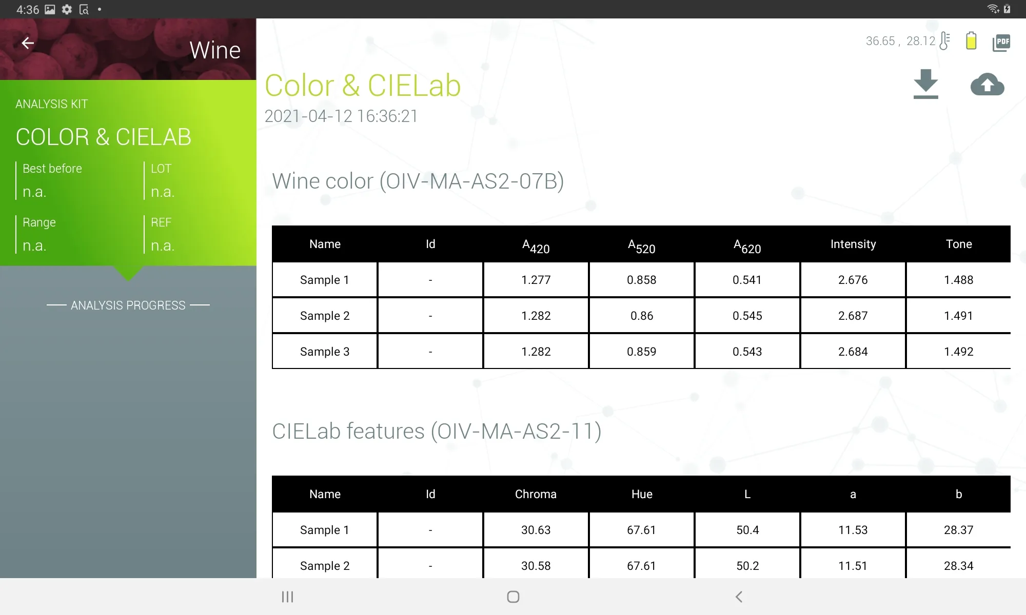 SMΔRT ANALYSIS Wine | Indus Appstore | Screenshot