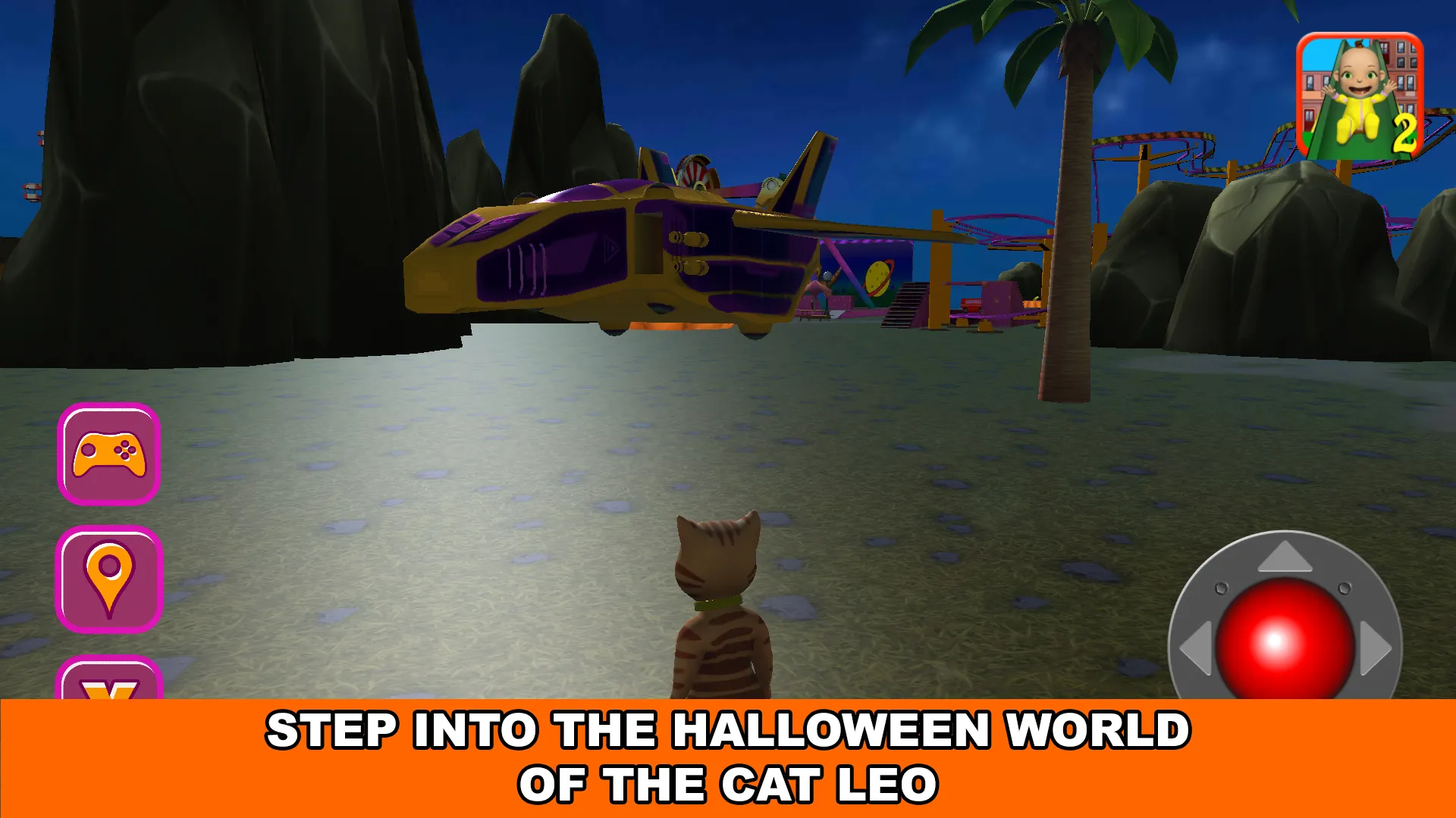 Halloween Cat Theme Park 3D | Indus Appstore | Screenshot