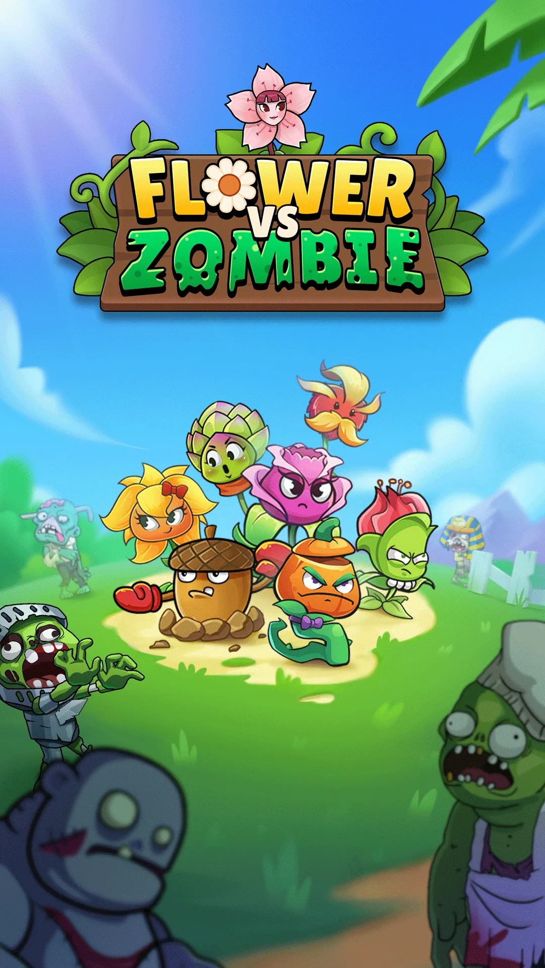 Flower vs zombie: City Defense | Indus Appstore | Screenshot