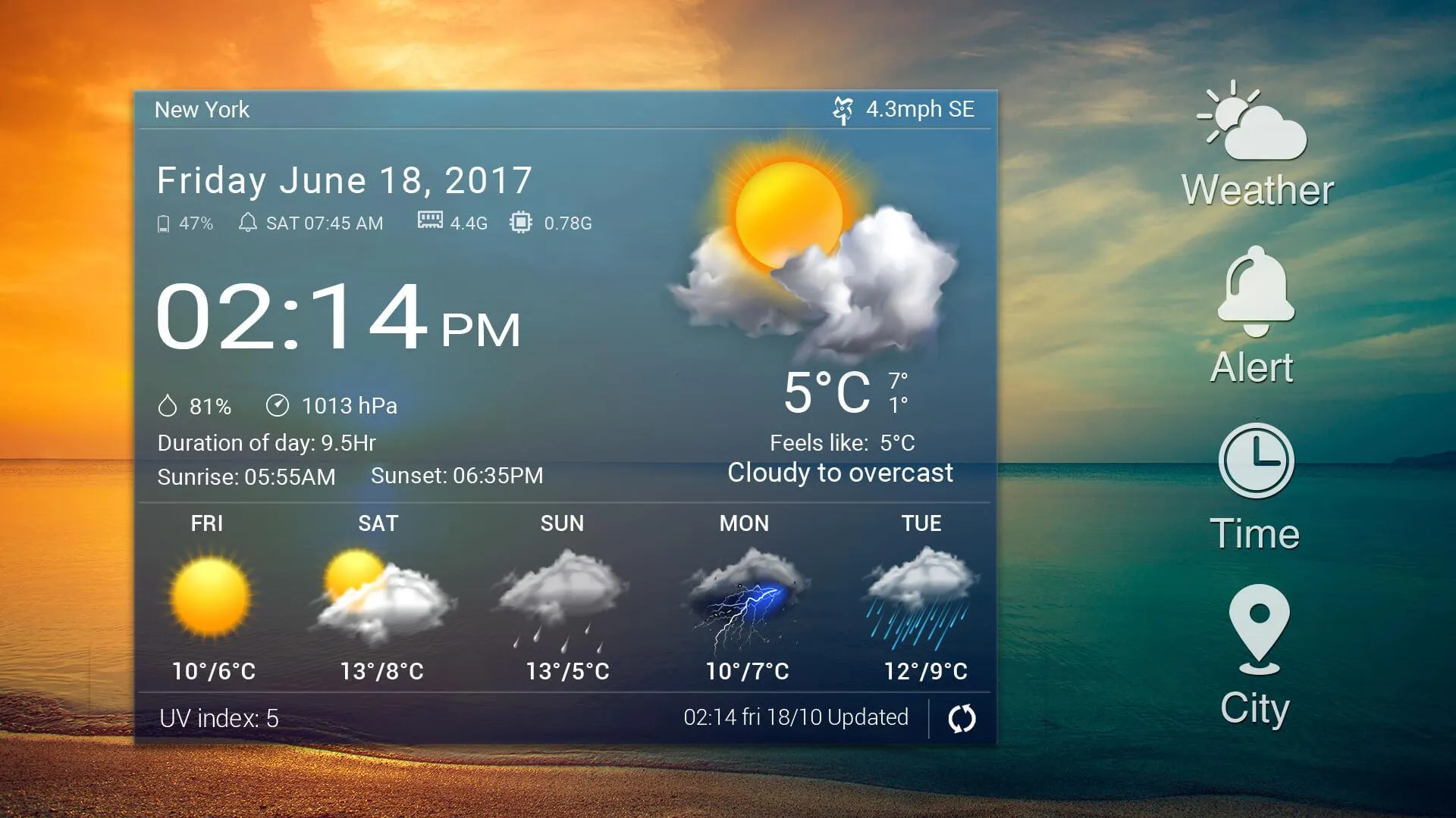 Real-time weather forecasts | Indus Appstore | Screenshot