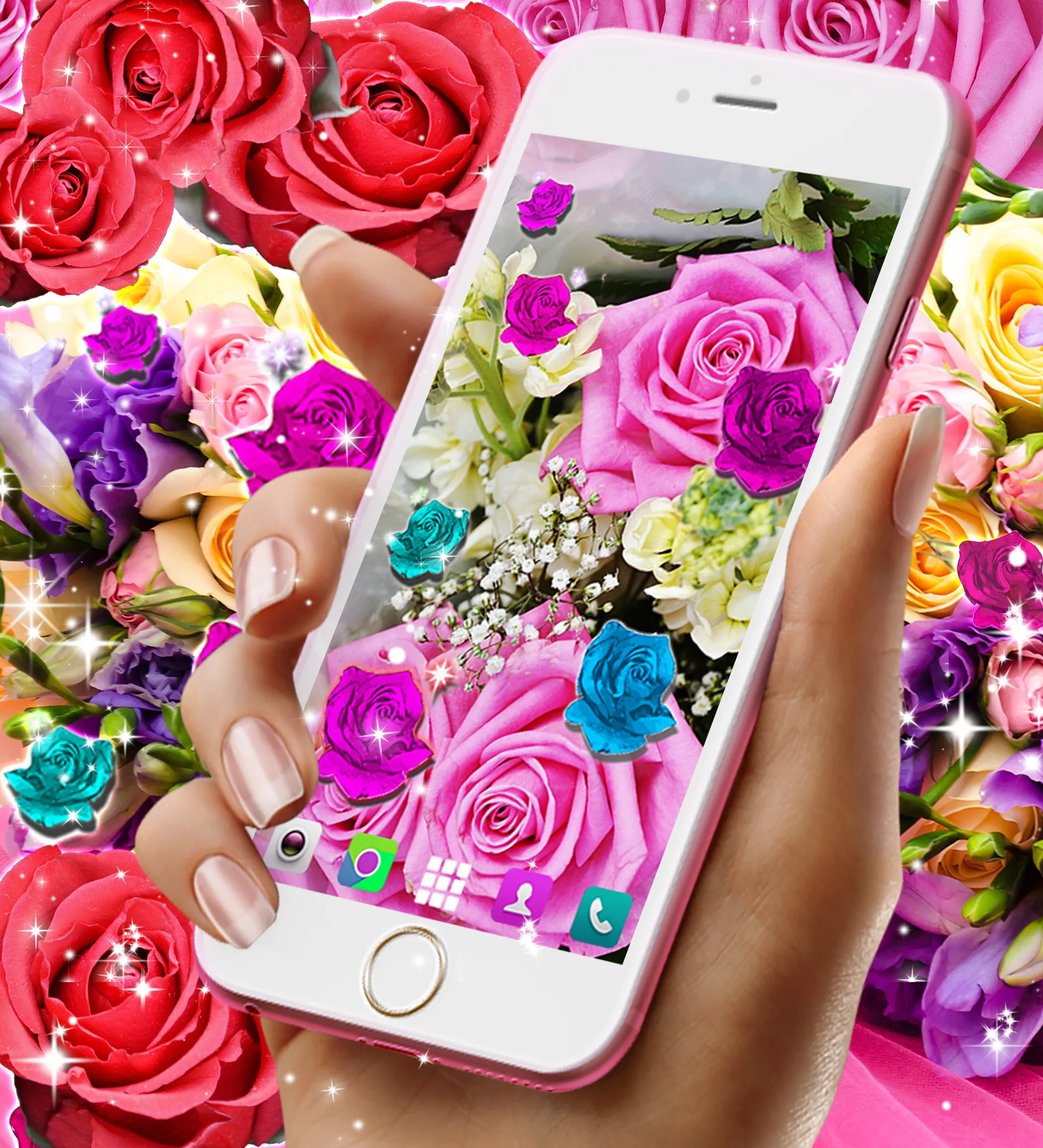 Rose live wallpaper | Indus Appstore | Screenshot