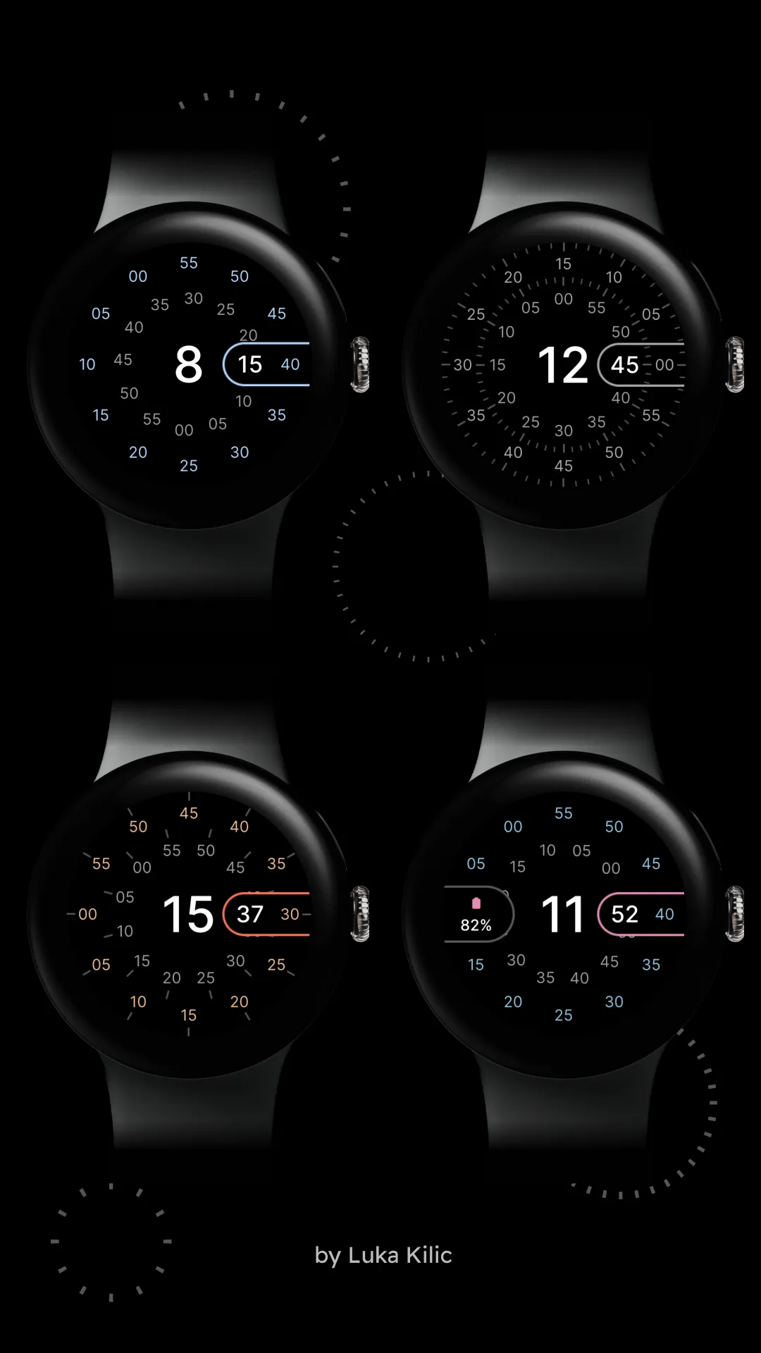 Concentric - Pixel Watch Face | Indus Appstore | Screenshot