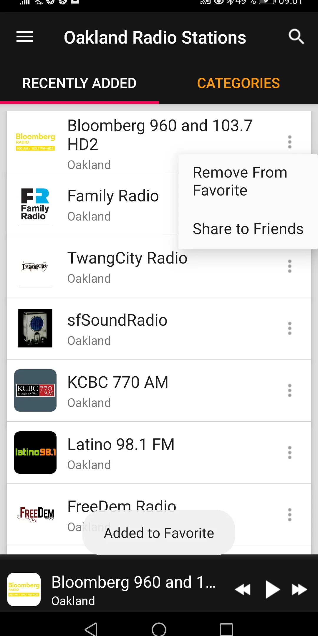 Oakland Radio Stations - USA | Indus Appstore | Screenshot