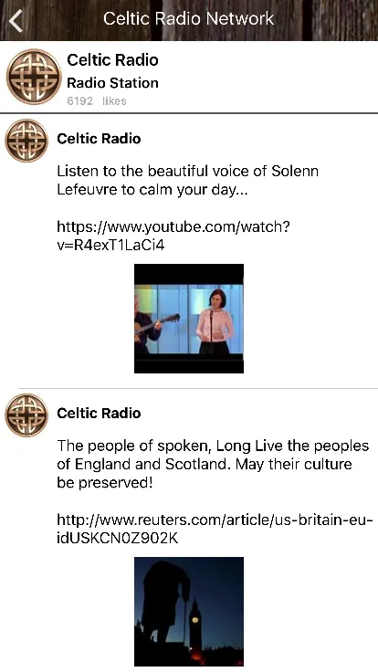 Celtic Radio Network | Indus Appstore | Screenshot