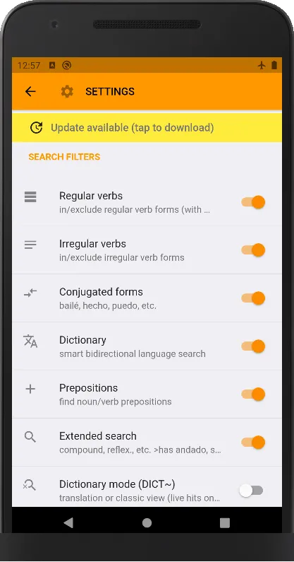 SPANISH VERB CONJUGATION +QUIZ | Indus Appstore | Screenshot