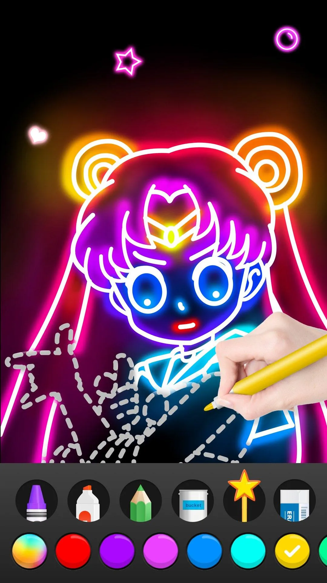 Draw Glow Comics | Indus Appstore | Screenshot