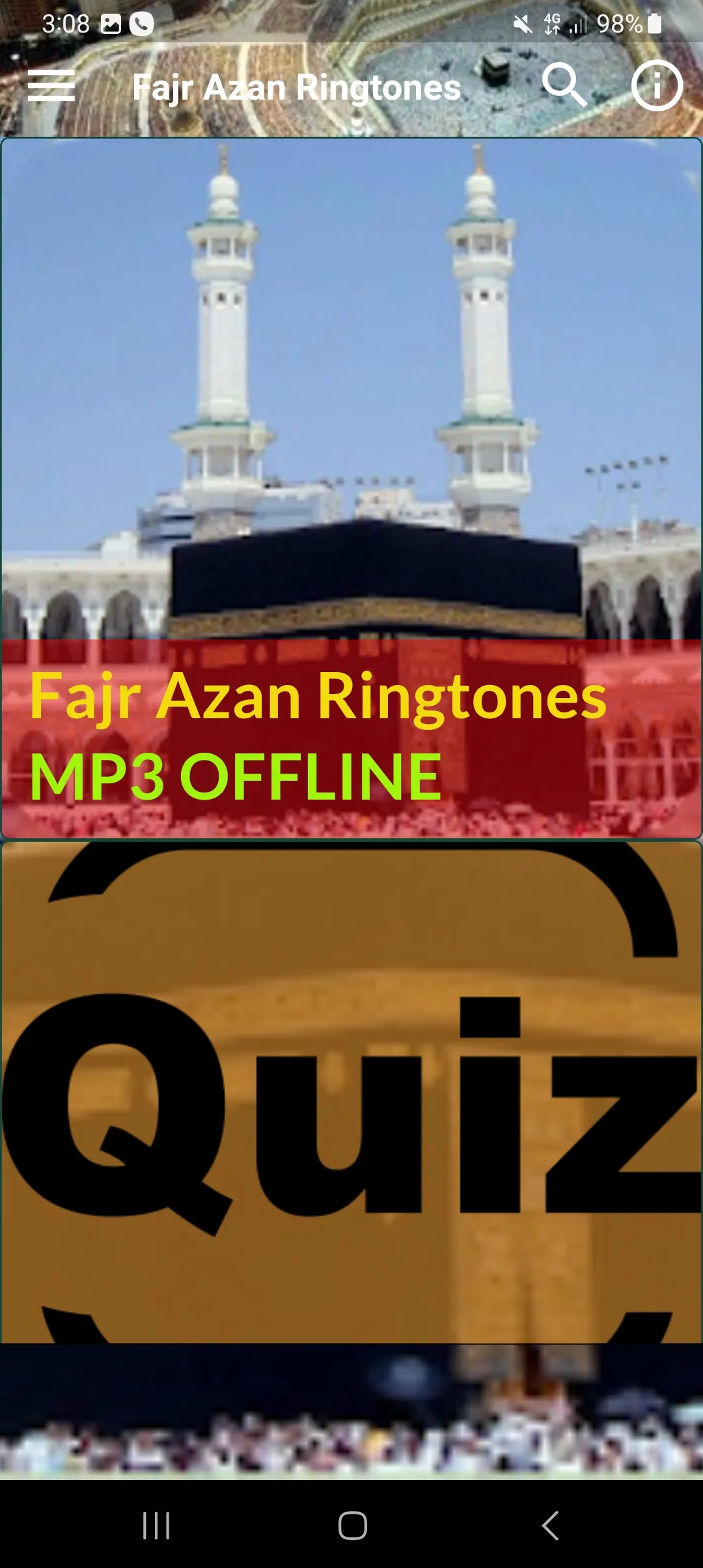 Fajr Azan MP3 tones | Indus Appstore | Screenshot