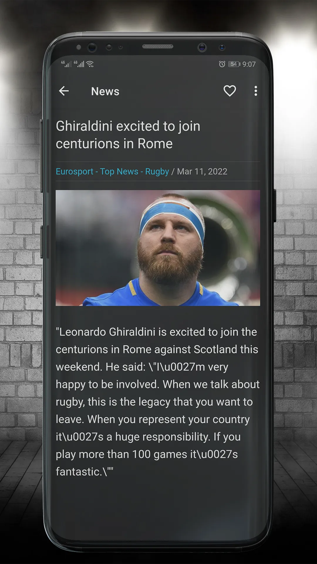 Rugby News Magazine | Indus Appstore | Screenshot