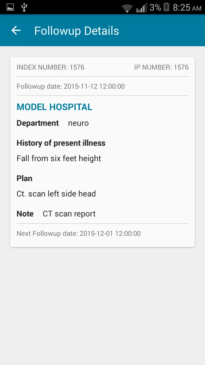 Mobile Health Record | Indus Appstore | Screenshot