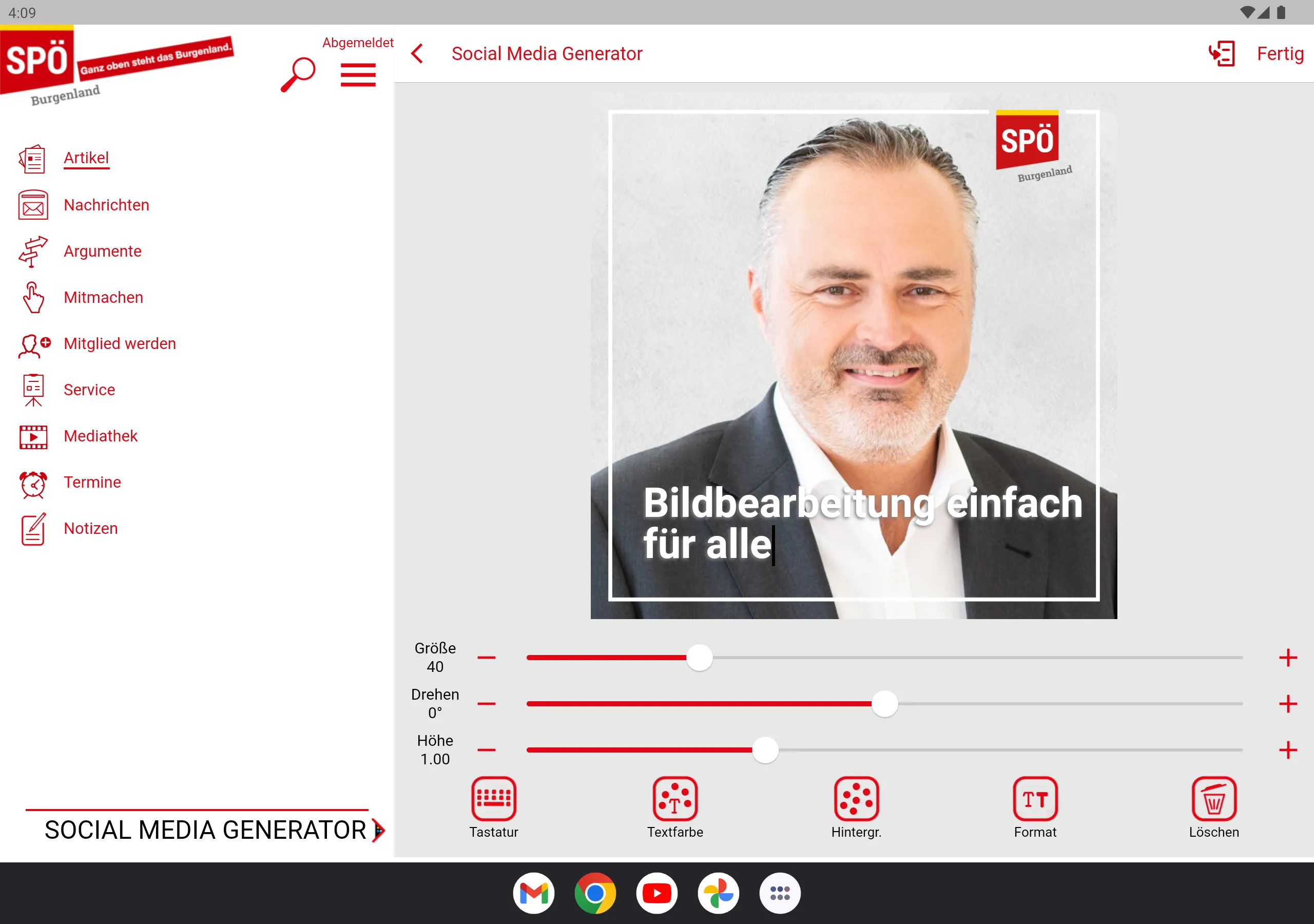 SPÖ Burgenland | Indus Appstore | Screenshot