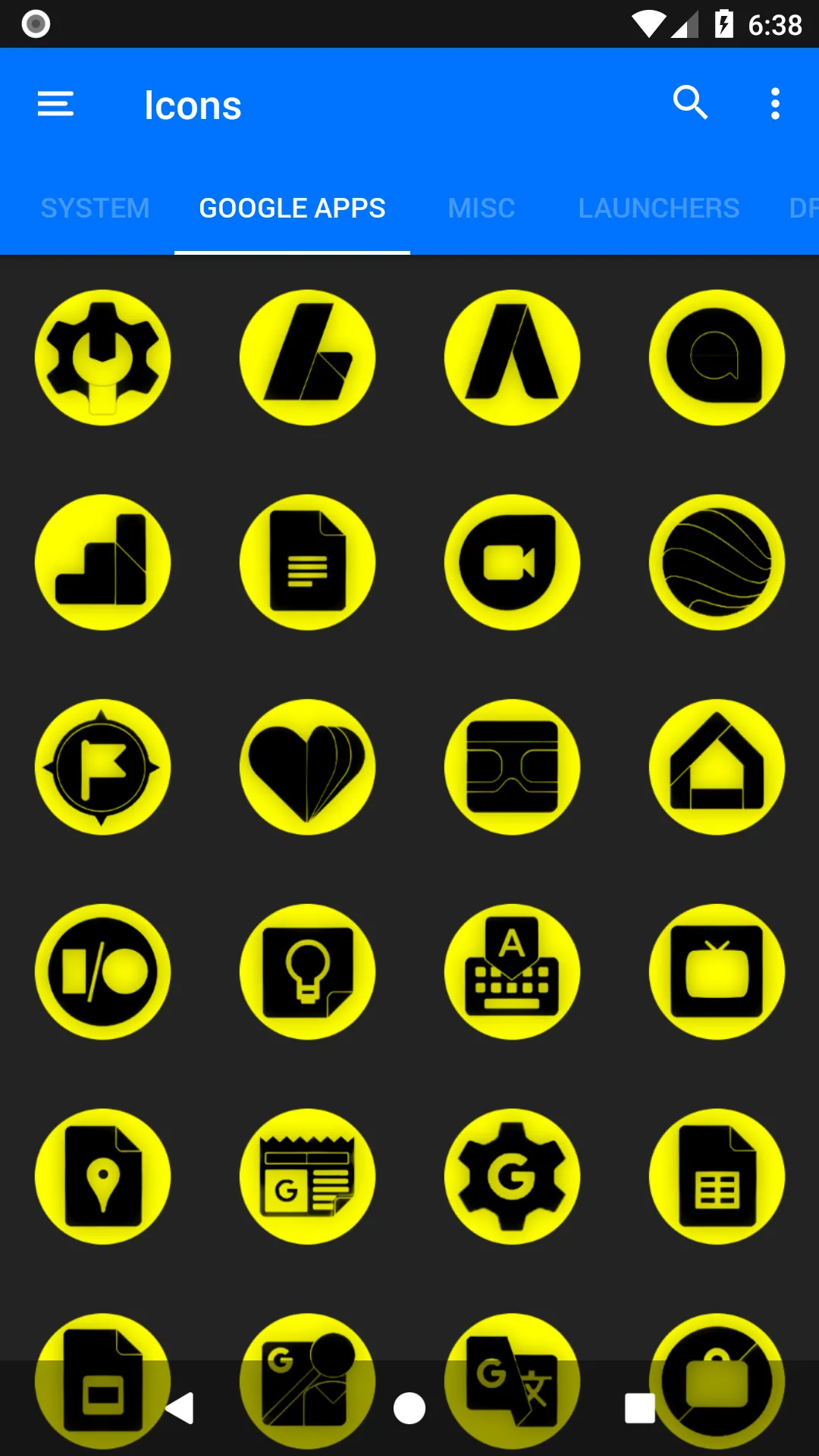 Oreo Yellow Icon Pack P2 | Indus Appstore | Screenshot