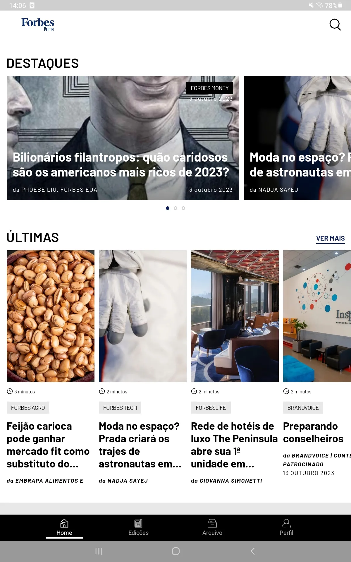 Forbes Brasil Prime | Indus Appstore | Screenshot