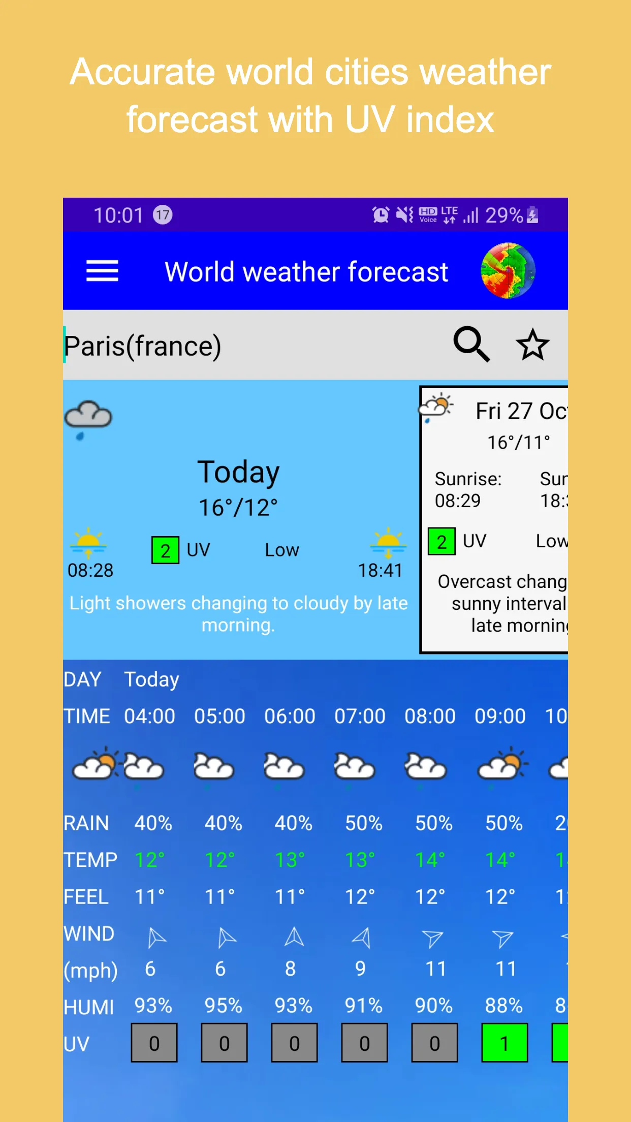 Rainfall Weather Forecast | Indus Appstore | Screenshot