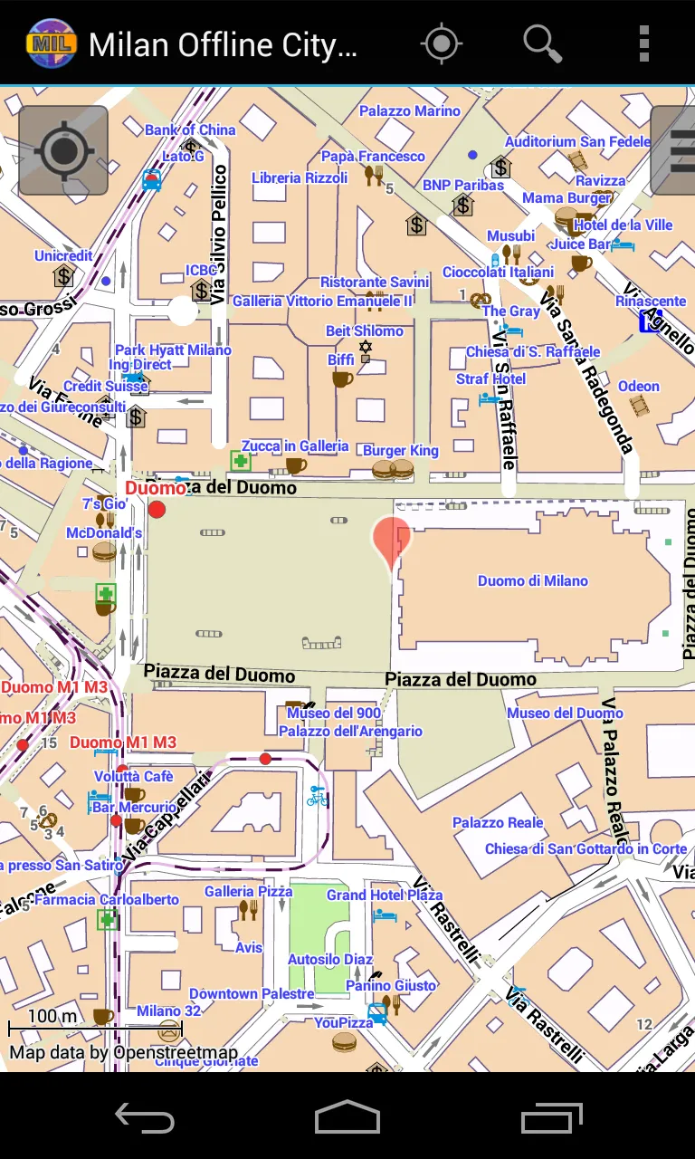 Milan Offline City Map | Indus Appstore | Screenshot