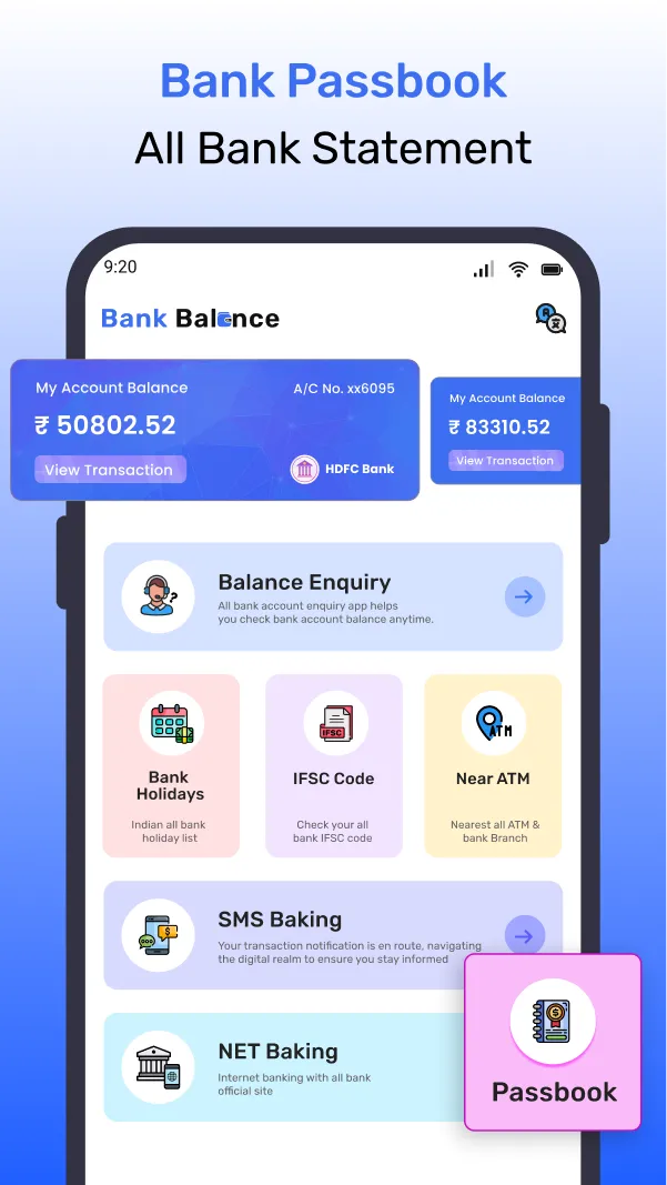 Bank Balance Check & Passbook | Indus Appstore | Screenshot