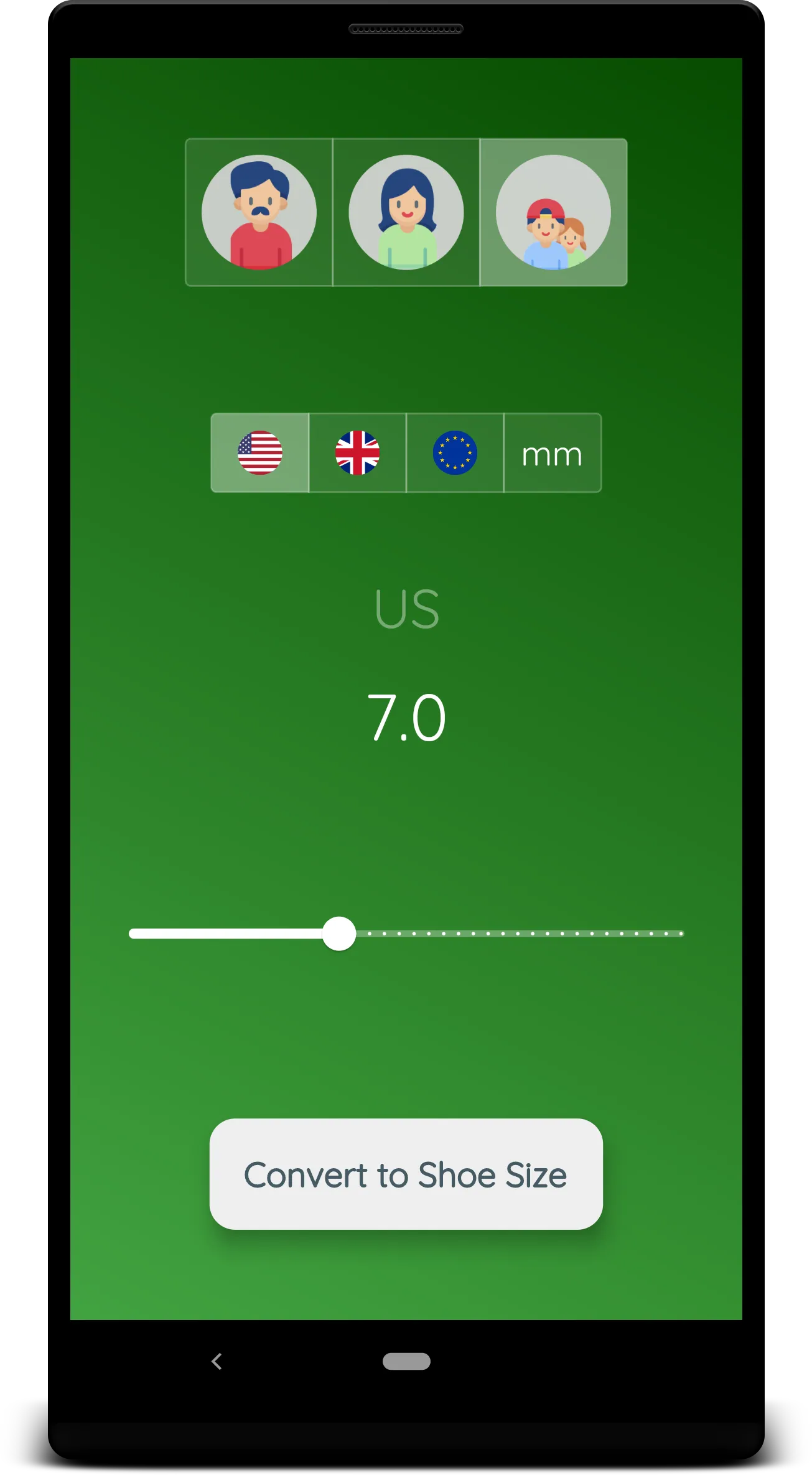 Shoe Size Meter and Converter | Indus Appstore | Screenshot