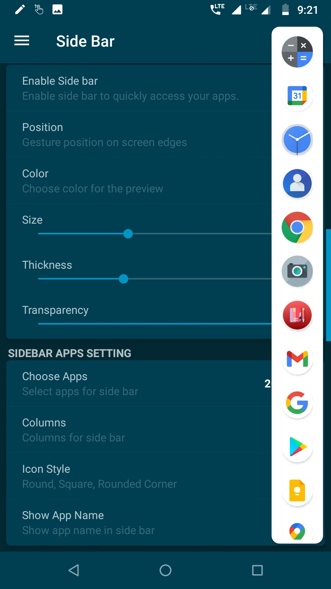 Side Bar - Edge Screen | Indus Appstore | Screenshot