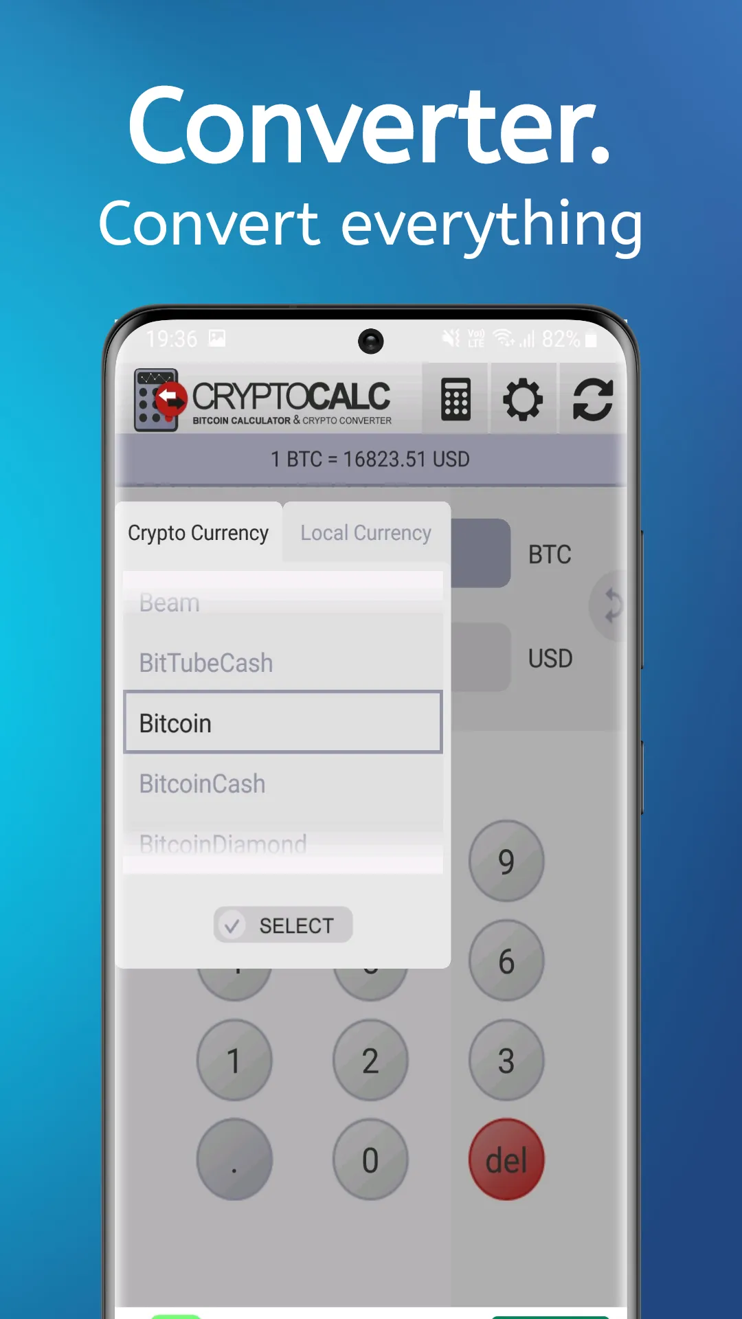 Bitcoin & Crypto Calculator | Indus Appstore | Screenshot