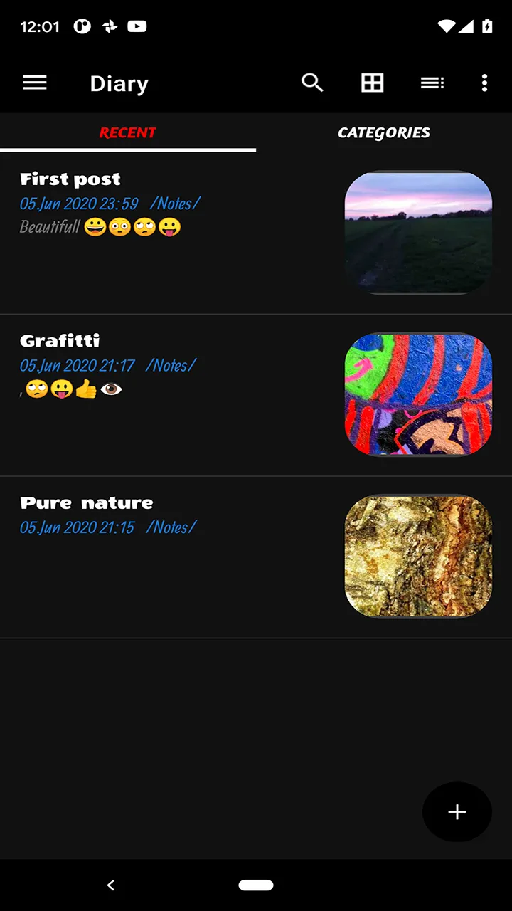 Diary App - Dark Mode | Indus Appstore | Screenshot