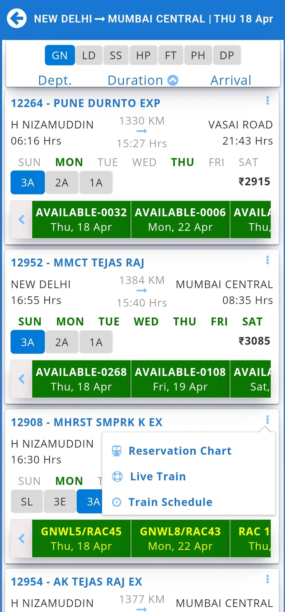 Rail Reservation Chart & PNR | Indus Appstore | Screenshot