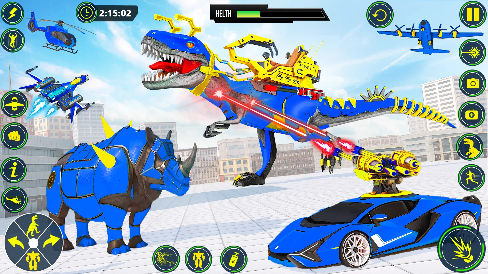 Dino Transform Robot Car Game | Indus Appstore | Screenshot