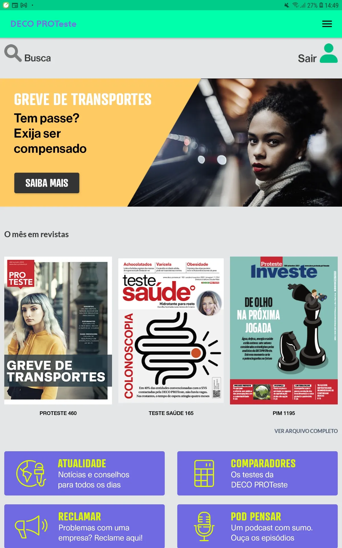 DECO PROteste Revistas | Indus Appstore | Screenshot