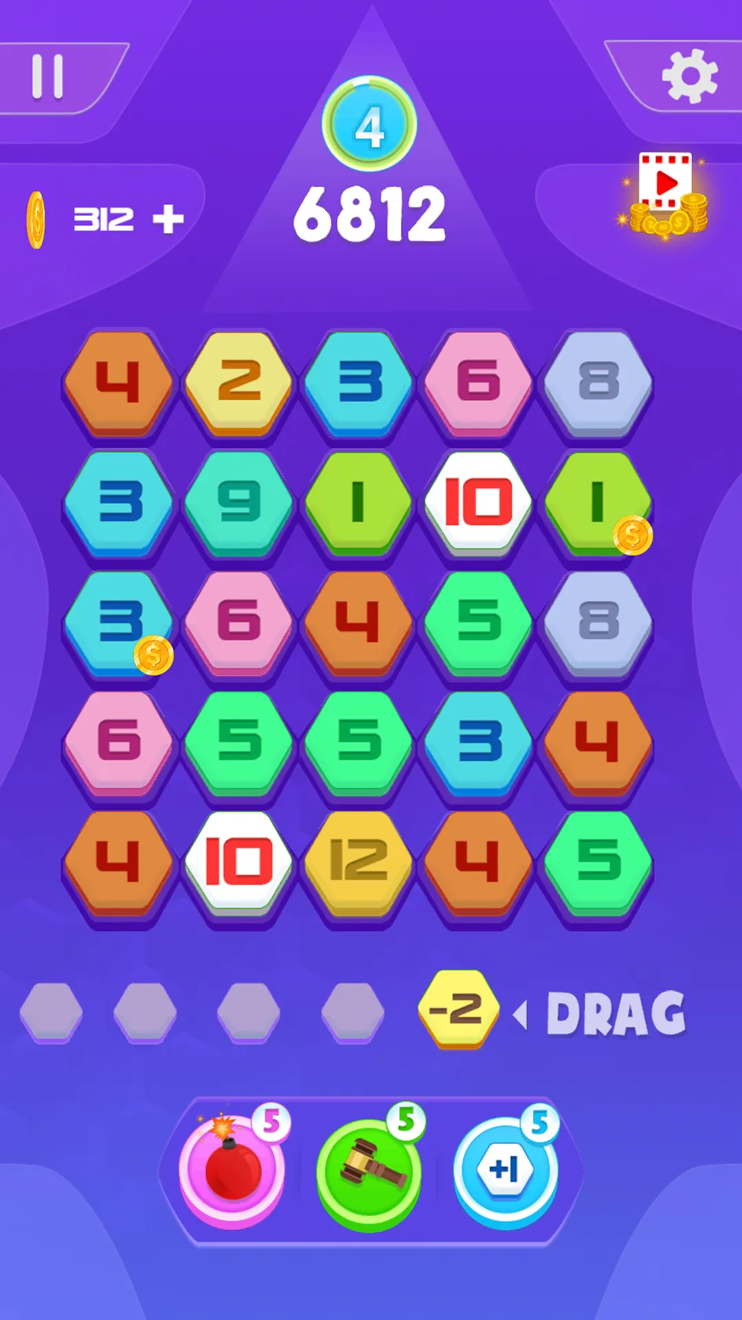 Merge numbers puzzle | Indus Appstore | Screenshot