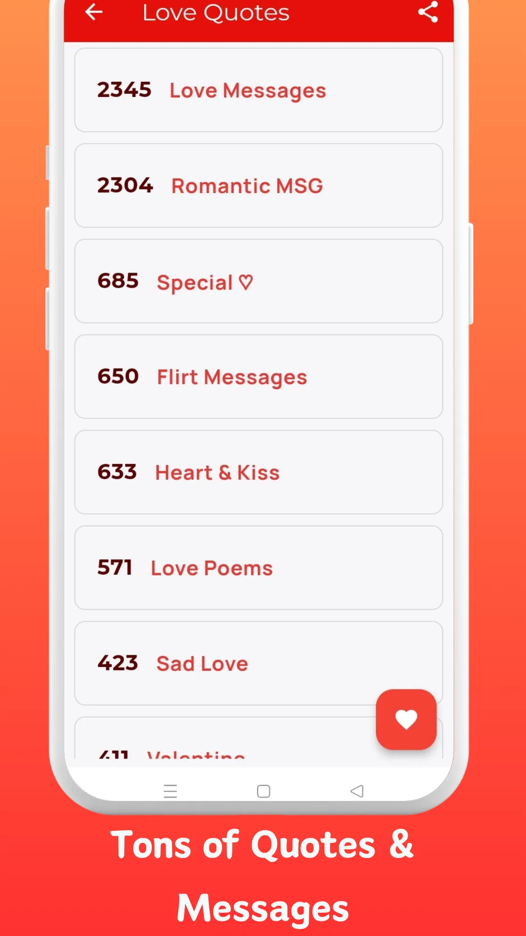 Love Test : Pickup Lines | Indus Appstore | Screenshot