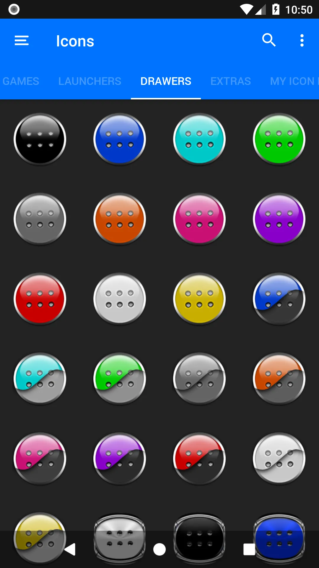 Blue Icon Pack Style 2 | Indus Appstore | Screenshot