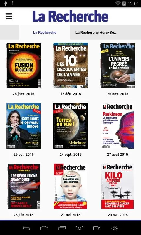 La Recherche Magazine | Indus Appstore | Screenshot