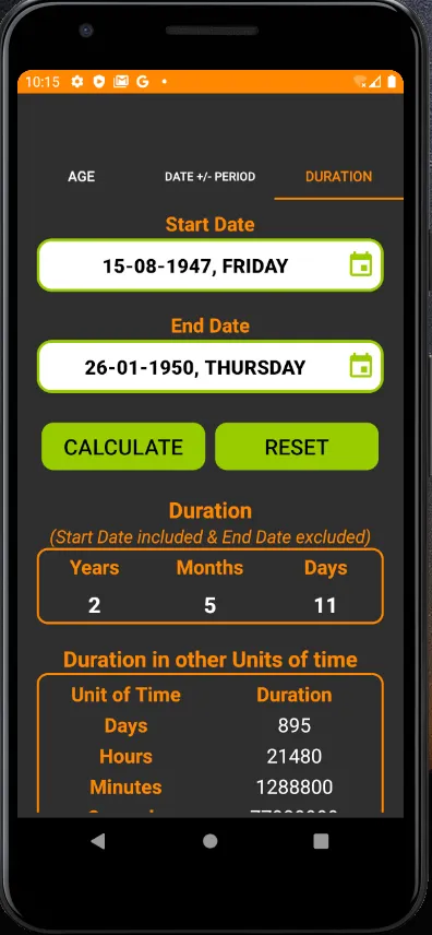 Date Calculator : Age | Date + | Indus Appstore | Screenshot