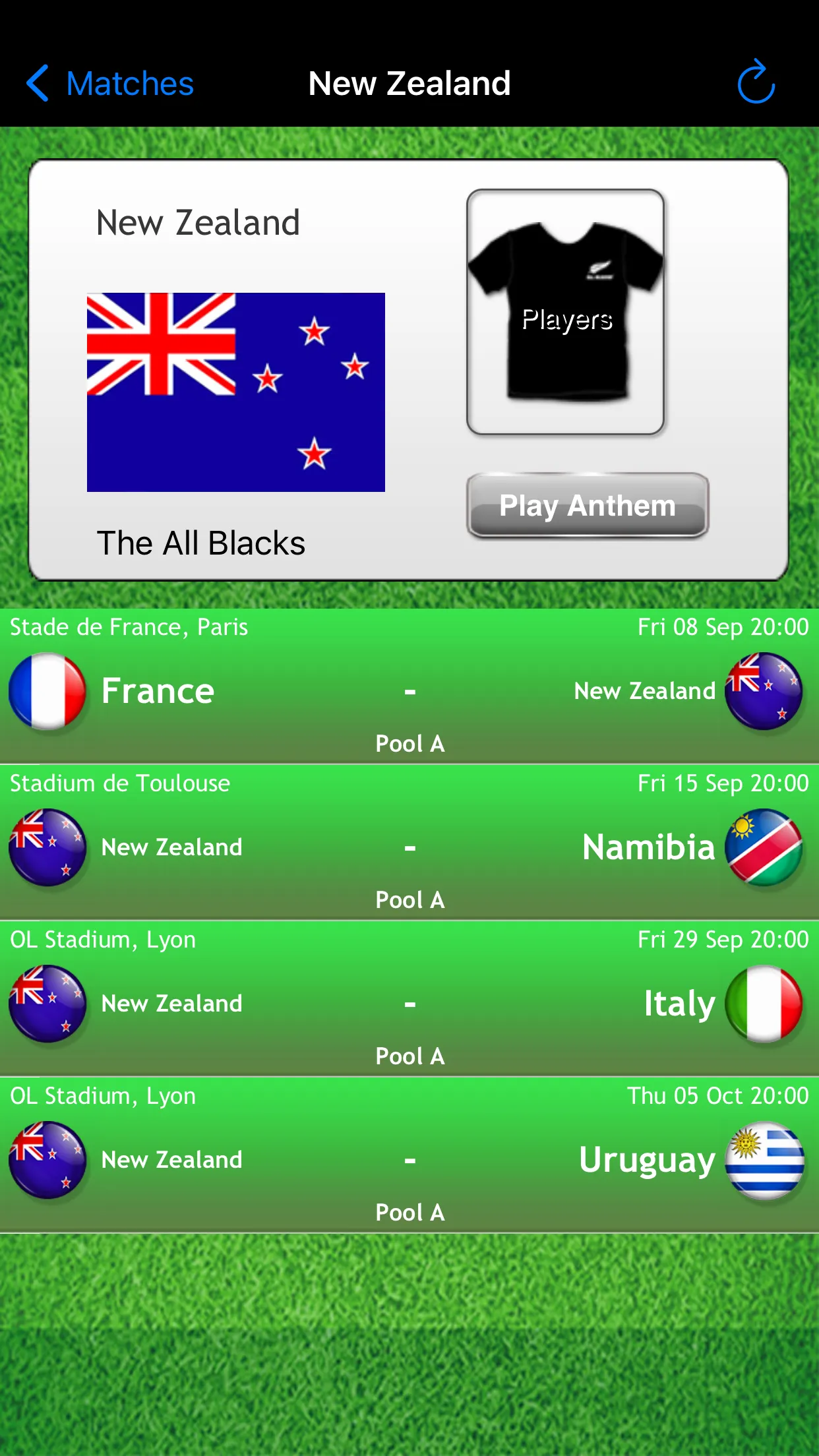 Rugby World App France 2023 | Indus Appstore | Screenshot