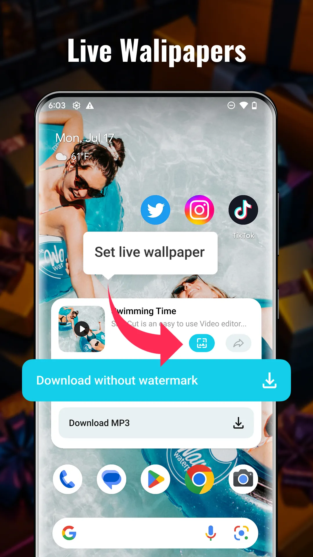 Download video no watermark | Indus Appstore | Screenshot