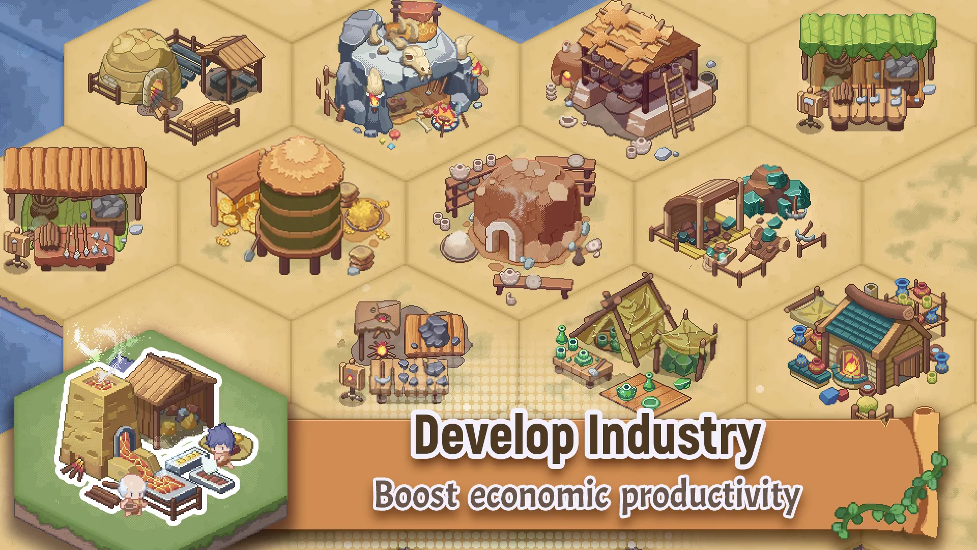 Pixel Civilization: Idle Game | Indus Appstore | Screenshot