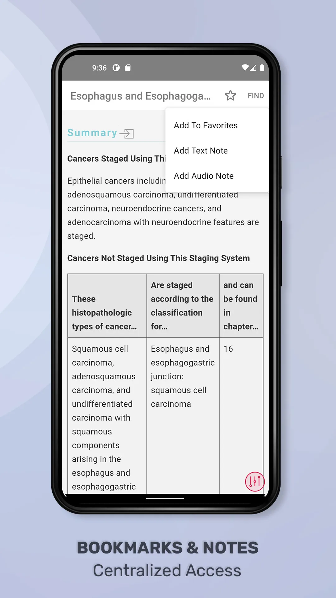 TNM Cancer Staging System | Indus Appstore | Screenshot