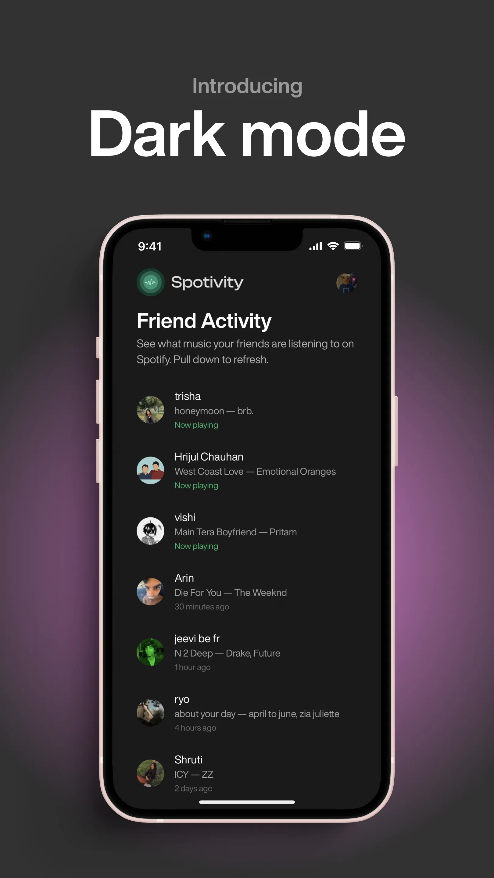 Spotivity: Friend activity! | Indus Appstore | Screenshot