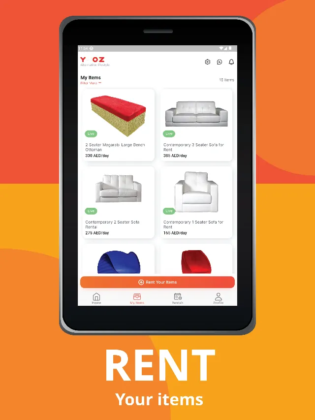 Yjoz: Rental & Booking | Indus Appstore | Screenshot