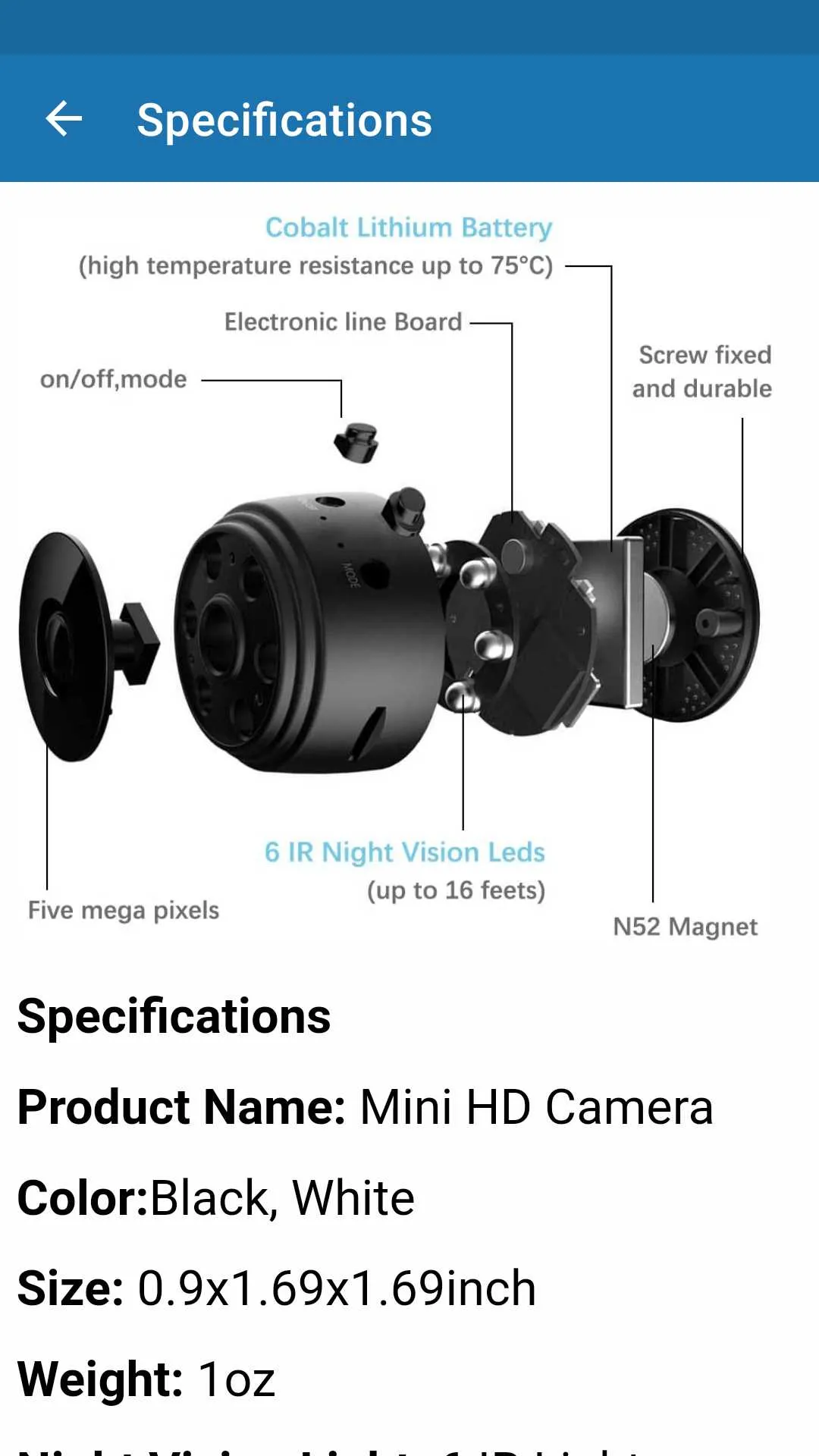 A9 Mini Wifi HD Camera Guide | Indus Appstore | Screenshot